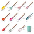 thumbnail image 2 of Yeacher Silicone Kitchenware Set 11Pcs Kitchen Utensils Set Silica Gel Cooking Utensils Set Heat Resistant Kitchen Tools Wooden Handle with Storage Barrel, 2 of 8