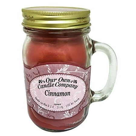 Our Own Candle Company Cinnamon Scented 13 Ounce Mason Jar