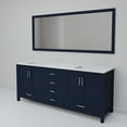 thumbnail image 5 of Jacques 72 in. W Navy Blue Double Bath Vanity, Cultured Marble Top, and 28 in. Mirror, 5 of 8