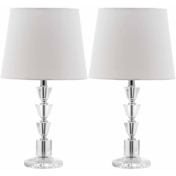 Safavieh Harlow 16 In H Tiered Crystal Glam Orb Table Lamp Set Of 2 Com Safavieh Harlow 16 In H Tiered Crystal, Hollywood Glam Table Lamps