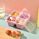thumbnail image 1 of onlyliua Liquidación Contenedores Reutilizables para Preparar Comidas 4 Compartimentos para Niños y Adultos, Contenedores de Almacenamiento de Alimentos Divididos para La Escuela, El Trabajo y Los Vi, 1 of 7