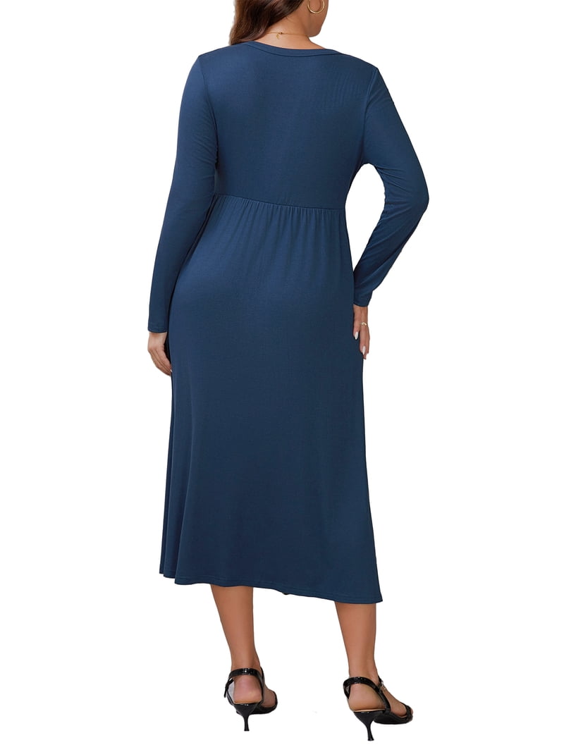 brown and blue striped dress Lowen Blue/ Brown Striped Dress – Evangelene and Co