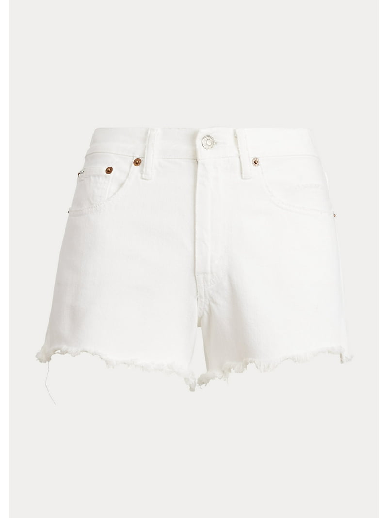 ■POLO RALPH LAUREN■ W cutoff denim shorts white WMPOSHON09 Polo Ralph Lauren WHITE Women's Sophia Cut-Off Denim Short