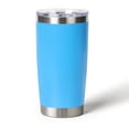 thumbnail image 1 of Muka 20 Oz Stainless Steel Tumbler, Vacuum Insulated Travel Mug with Lid, Powder Coated-Sky Blue, 1 of 8