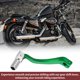 thumbnail image 5 of Palanca de cambio de motocicleta plegable para Kayo T6, aleación de aluminio, palanca de cambio verde con cabeza tono plateado, 5 of 6