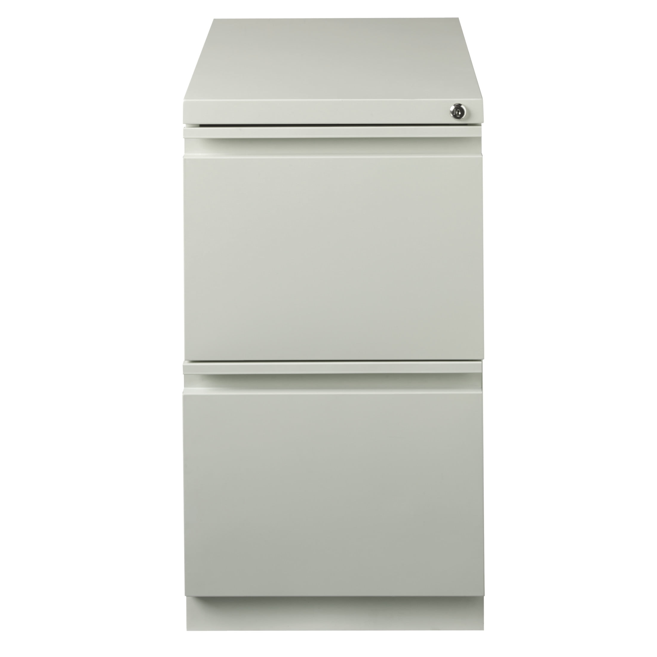 Hirsh 23" Deep Mobile Pedestal File Cabinet 2 Drawer File-File, Letter Width, Gray
