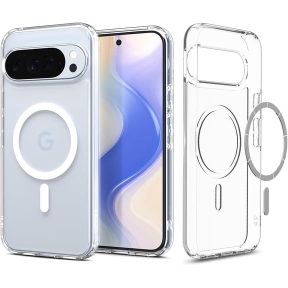 Spigen for Pixel 10/10 Pro Case, Ultra Hybrid MagFit [Anti-Yellowing] [Compatible with MagSafe] - Clear