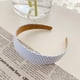 thumbnail image 1 of Diademas para mujer, diadema cuadrada, banda para el cabello estampada a la moda para mujer, banda para el cabello con estampado floral, banda ancha para el cabello con tarjeta de lavado facial, aro p, 1 of 2