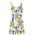 thumbnail image 5 of Summer Clearance! Women's Summer Comfortable Casual Suspender Printing Shorts Pocket Jumpsuit Shorts with Pockets 2025 Clothes, 5 of 5