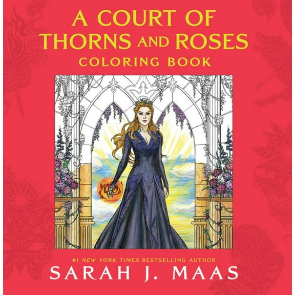 A Court of Thorns and Roses Coloring Book, 96 pages (Paperback)