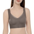 thumbnail image 2 of Agkizg Front Closure Bras for Women Push Up Mesh Wireless Padded Hook‑and‑Eye Closure Bras Daily Comfortable, 2 of 7