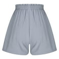 thumbnail image 6 of Rezuofi 2 Pcs Women's Shorts 2025 Summer Casual Beach Bermuda High Waist Linen Shorts for Women Trendy, 6 of 8