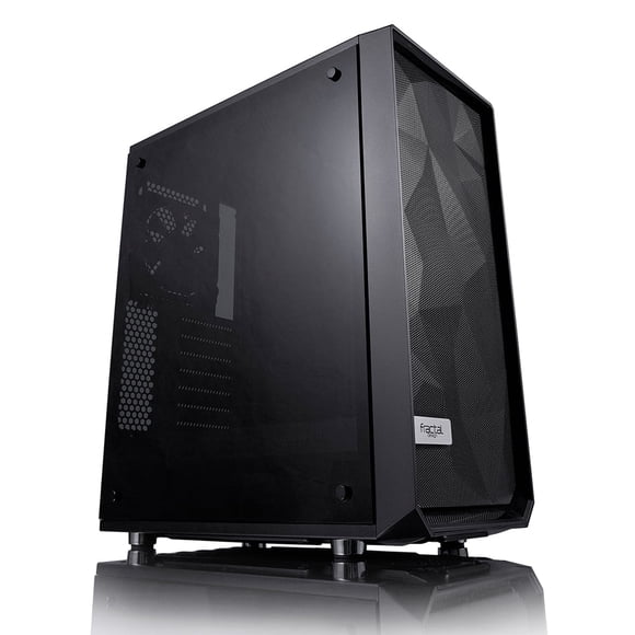 Fractal Design Meshify C - Dark TG FD-CA-MESH-C-BKO-TG Black ATX Mid Tower Computer Case ATX Power Supply