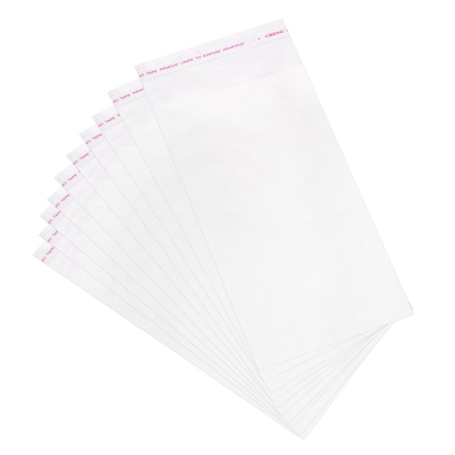 100 bolsas de celofán para violonchelo Unique Bargains Transparentes 5.0 x 11.0 in