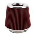 thumbnail image 1 of 90mm Air Filter Intake Cleaner Reusable Washable with Clamps Filter Out Impurities Universal, 1 of 4