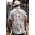 thumbnail image 2 of Burlebo Men's Performance Short Sleeve Button Up Shirt (All Over Ducks, XX-Large), 2 of 3