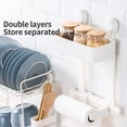 thumbnail image 1 of Ynlkorvg Rack Wall-mounted Suction And Hanging Cup Reusable Rack Removable Rack Tools & Home Improvement, 1 of 9