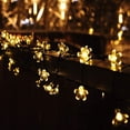 thumbnail image 4 of Guirnalda de luces LED solares Sakura Fairy, impermeables, para exteriores, jardín, patio, decoración navideña, color cálido, 6,5 m, 30 luces, 8 funciones, 4 of 4