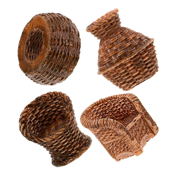 Mini Table and Chair Model Household Items Decorating Miniature Furniture Model Miniature Chair Dollhouse Layout Prop