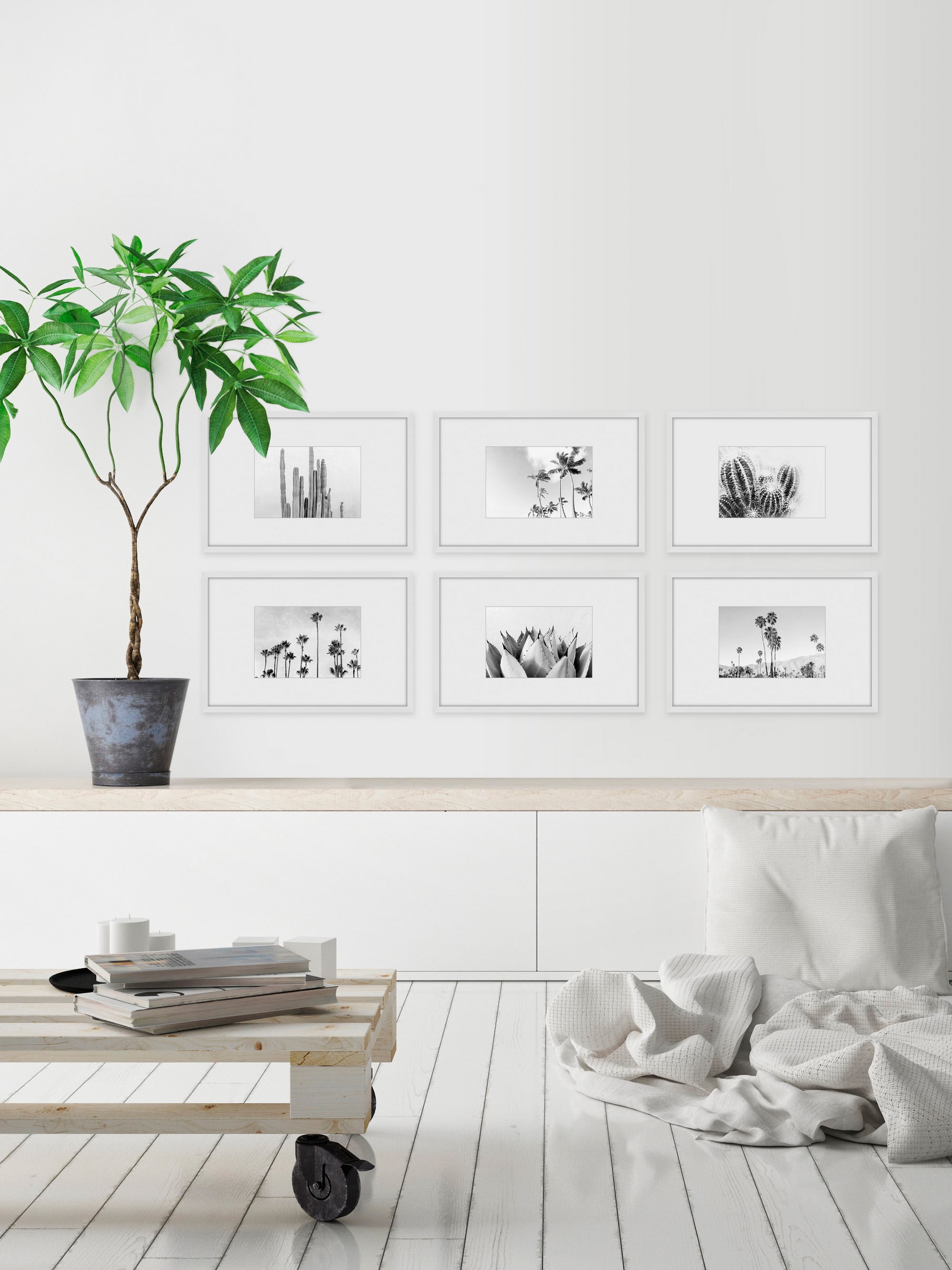 Trees and Plants Hexaptych