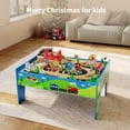 thumbnail image 6 of Garvee Wooden ﻿Train Table 33" x 24" x 16", with 80 Multicolor Piece, for Toddlers 3+, 6 of 7