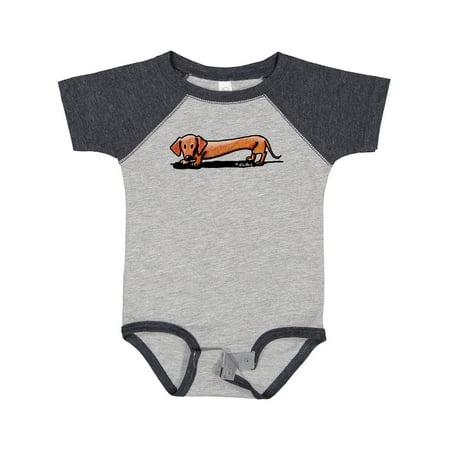 

Inktastic Little Red Doxie Gift Baby Boy or Baby Girl Bodysuit