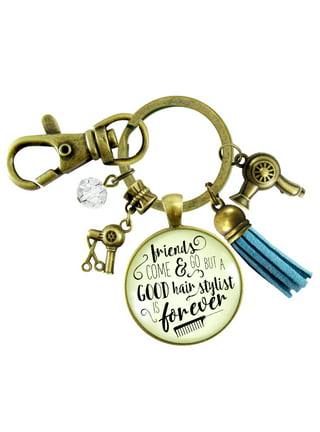 DODOING Large Circle Key Ring Leather Tassel Bracelet Holder Wristlet  Keychain Bracelet Bangle Keyring For Women Girl