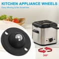 thumbnail image 5 of Uxcell 35 mm Self Adhesive Paste Caster Wheels with Stainless Steel Ball for Appliance Load Capacity 4.4LBS, White 12 Set, 5 of 7