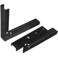 thumbnail image 3 of TeqHome 30cm x 4.7cm x 24.7cm, Carbon Steel Heavy Duty Shelf Brackets Black 2 Piece, 3 of 10
