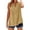 T1 Khaki, variant on Women's Mexico Letter Print Top V Neck Short Sleeve Distressed Heart Graphic T Shirt Retro Athleisure Summer Trendy Tee