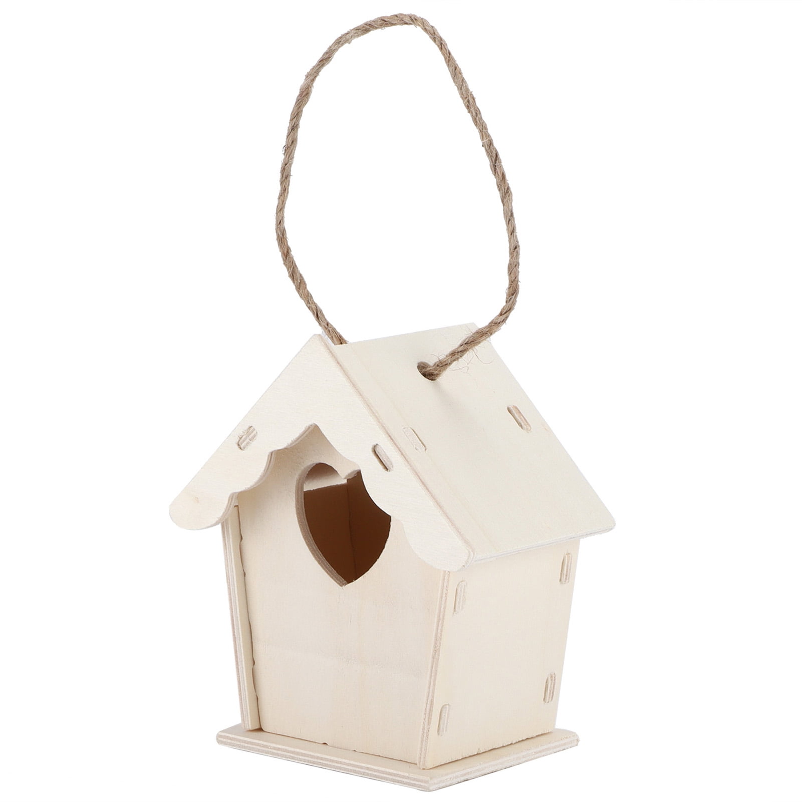 Feoflen Birdhouse Kit,Wooden Birdhouse Kit DIY Paintable Birdhouse