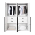 thumbnail image 6 of Lee Wardrobe Closet 2.0 from Engineered Wood in White - Set of 2, 6 of 17
