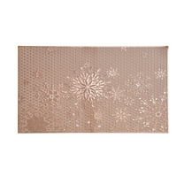 YIKA Table Mat Solid Color Insulation Mat Placemat Scald Table Mat Christmas Vibe Placemat Rose Gold