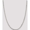 thumbnail image 5 of Sterling Silver 4.9mm Beveled Oval Cable Chain (24 X 4.9) Made In India qca150-24, 5 of 5