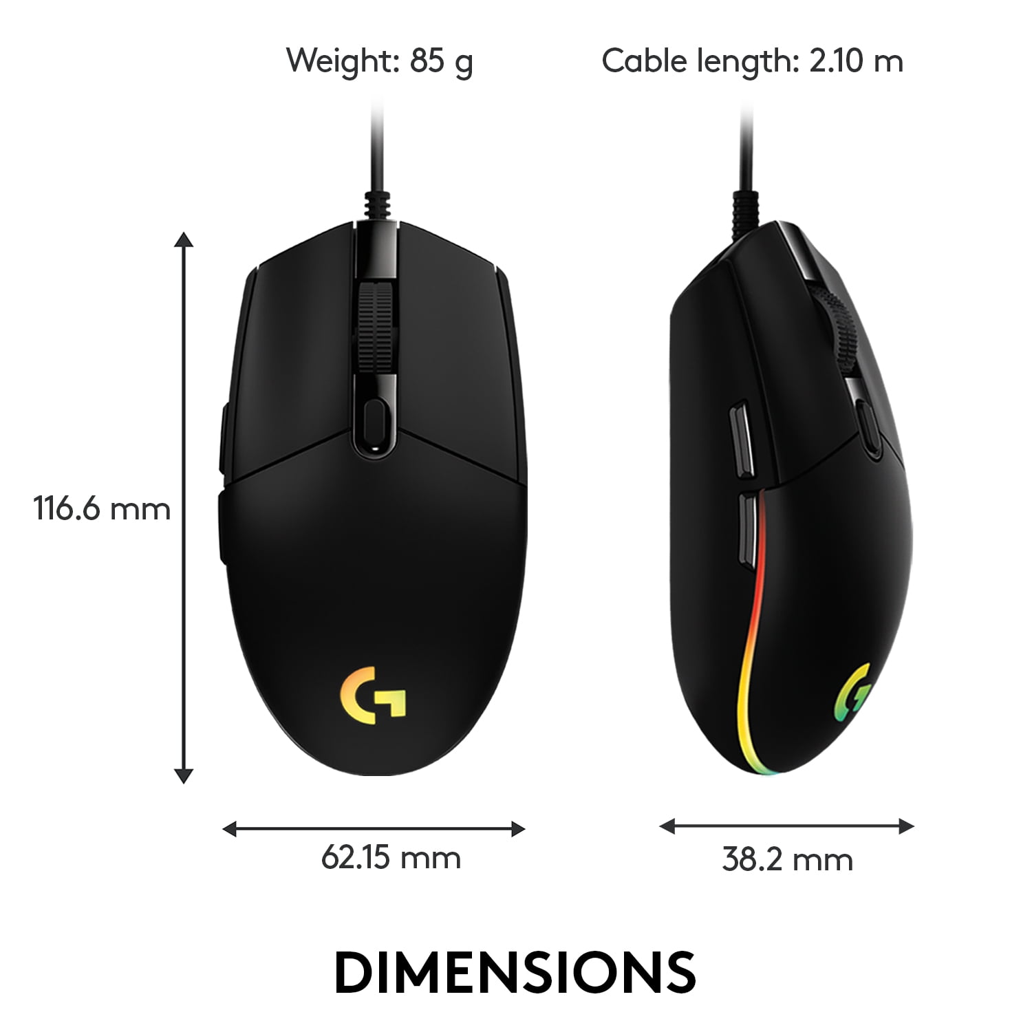 Neuheiten Logitech G203 Mouse - Lightsync Gaming Black