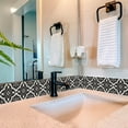 thumbnail image 2 of Mi Alma Peel & Stick Tiles - Black Gray Floral Vinyl Backsplash 12x12, 2 of 9