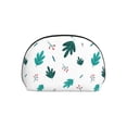 thumbnail image 7 of YFYANG 2 Piece Women's Portable Makeup Bags, Green Leaves Berries Pattern Clutch Travel Toilet Bags Cosmetic Organizer, 7 of 7