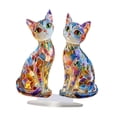 thumbnail image 3 of Letrero acrílico 2D con forma de gato, adorno de , placa decorativa única y ligera con base para repisa de chimenea, decoración de sala de estar, 3 of 8