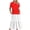 Red summer dresses, variant on Wycnly Summer Dresses for Women Summer Dresses for Women 2025 Pleated Swing Loose A Line Beach Maxi Dress with Pocket Women Elegant Color Patchwork Crewneck Short Sleeve Long Dresses