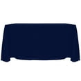 thumbnail image 1 of Ultimate Textile (2 Pack) Reversible Shantung Satin - Majestic 108 x 132-Inch Rectangular Tablecloth - for Weddings, Home Parties and Special Event use, Navy Blue, 1 of 4