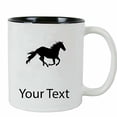 thumbnail image 2 of Personalized Custom Horse 11 oz White Ceramic Coffee Mug with White Gift Box (Black), 2 of 4