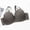 Dark Gray, variant on Womens Underwire Push Up Bra Smoothing Lace-Trim Deep V Back Closure Lingerie Plus Size Everyday Bras