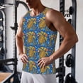 thumbnail image 5 of Balery Sea Turtle Pattern Men's Workout Tank Top Gym Muscle Tee Fitness Bodybuilding Sleeveless T Shirt Quick Dry Fit Muscle Tank Top Slim-Fit Tank-4X-Large, 5 of 7