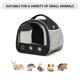 thumbnail image 5 of Bolsa de hámster plegable, bolsa de hombro de conejillo de indias transparente, jaula de hámster de pájaro conejito Likrtyny Libre de BPA, 5 of 7