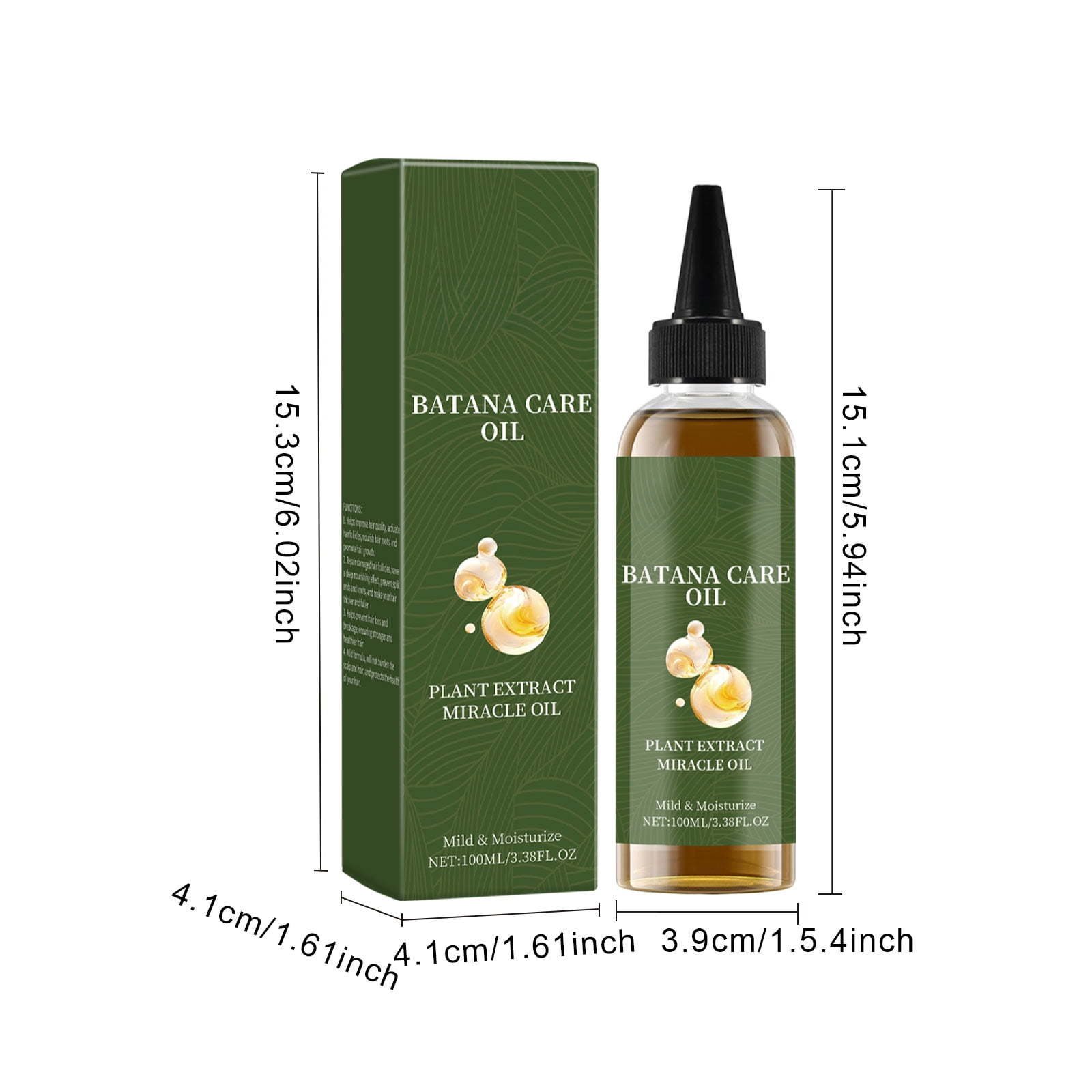 Alvantor Hair Oil with Batana for Growth, Scalp Care & Repair, 3.38 fl. oz.