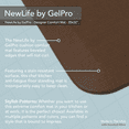 thumbnail image 3 of GelPro Contemporary/Traditional/Transitional Grasscloth Brown Kitchen Mat, 20 in x 72 in, 3 of 5