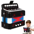 thumbnail image 1 of PTOOTP Acordeón infantil : Mini acordeón de 10 botones, instrumento musical para niños, juguete ligero de educación temprana, cumpleaños para niños., 1 of 8