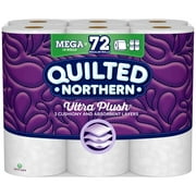 Angle View: Quilted Northern Ultra Plush Toilet Paper, 18 Mega Rolls