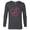 Charcoal Heather, variant on Marvel Avengers Heart Logo Valentine's Day - Long Sleeve T-Shirt for Men - Customized-White