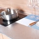 thumbnail image 5 of Papel de contacto plateado para salpicaduras de cocina, papel tapiz a prueba de agua/aceite, papel tapiz metálico para despegar y pegar, papel de contacto de papel de aluminio autoadhesivo de 16 "X 11, 5 of 5